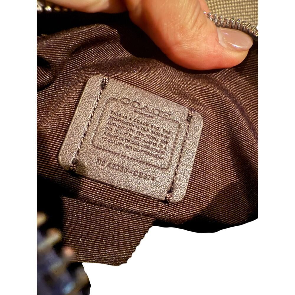 NWOT Coach Lacey Crossbody Signature Canvas Chalk Mist Purple - Picture 11 of 11